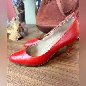 Naturalizer Red Pump Heels Vintage Heels